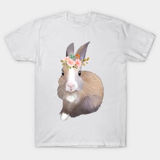 Kinci with Flower _ Bunniesmee T-Shirt